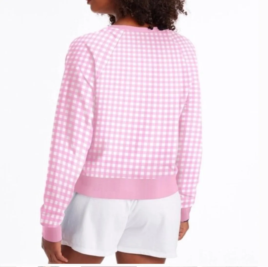 Pink Checkered Sweatshirt - Image 5