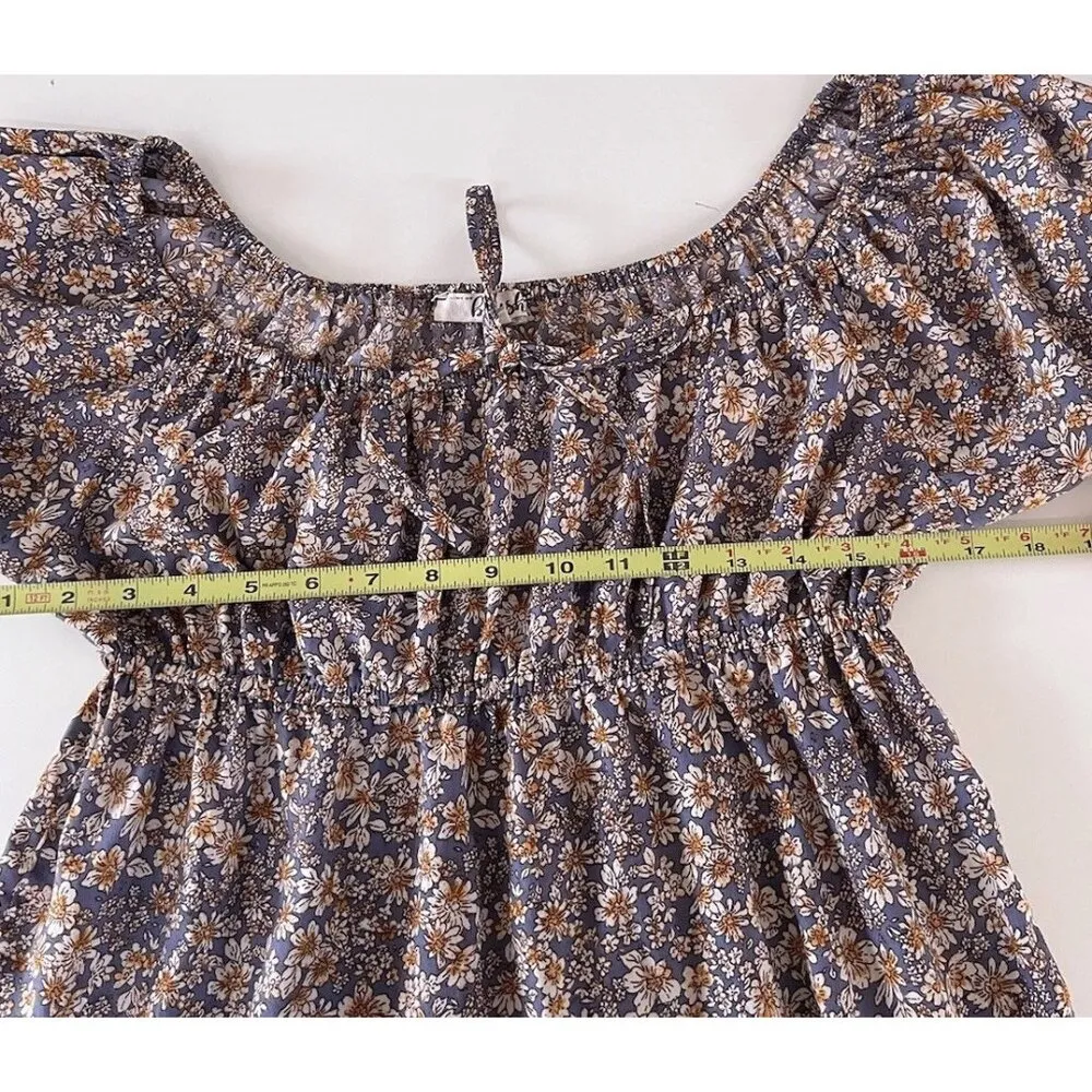 Vintage Blush cream dress with pink floral design women’s Sz M Spring Summer Y2K - Image 8