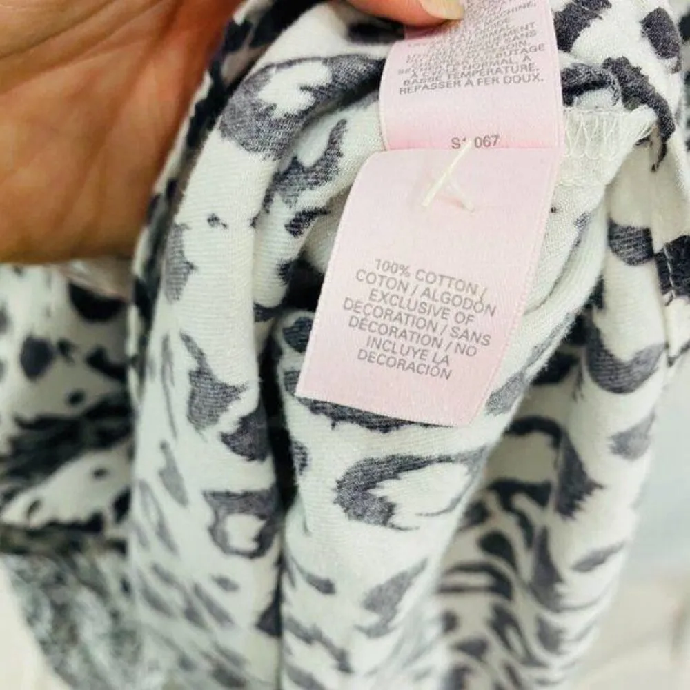 Victoria’s Secret Leopard Pajama Sleep Shirt Womens Small - Image 7