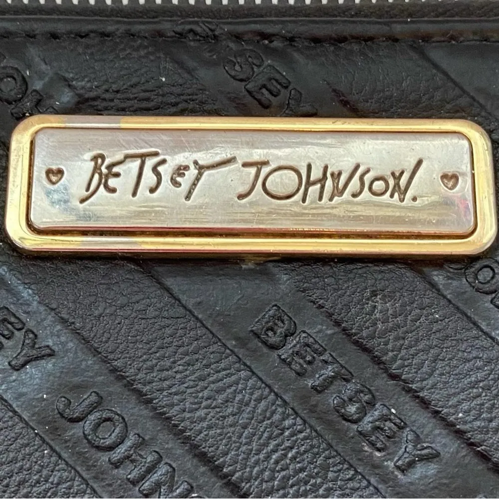 Betsey Johnson Black Faux Vegan Leather Wallet - Image 8