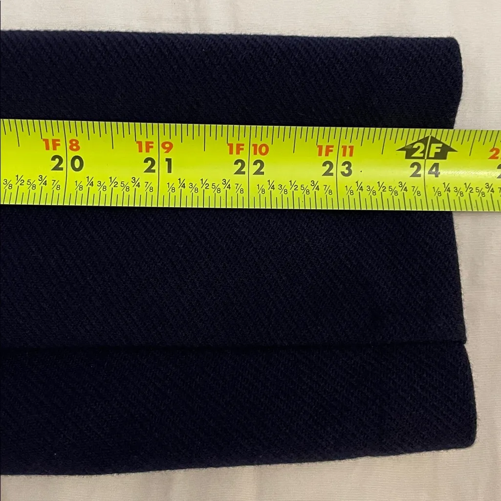 Banana Republic Blue Knit Sculpted Fit Stand Collar Blazer Jacket Womens Medium - Image 11