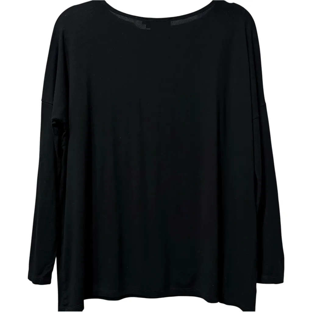 HATCH Maternity The Long Sleeve Tee Shirt Black Viscose Top - Image 5