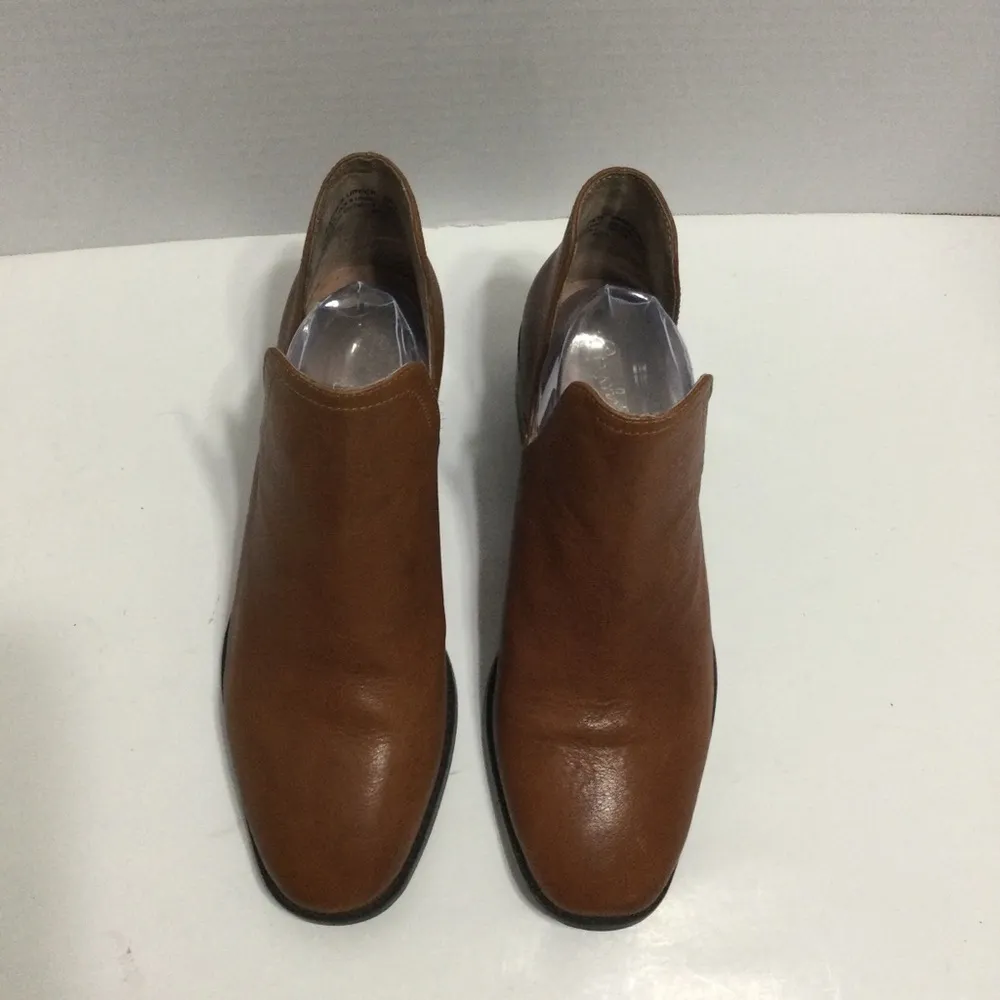 Seychelles Womens Brown Leather Slip On Round Toe Ankle‎ Boots Size 8.5 - Image 5
