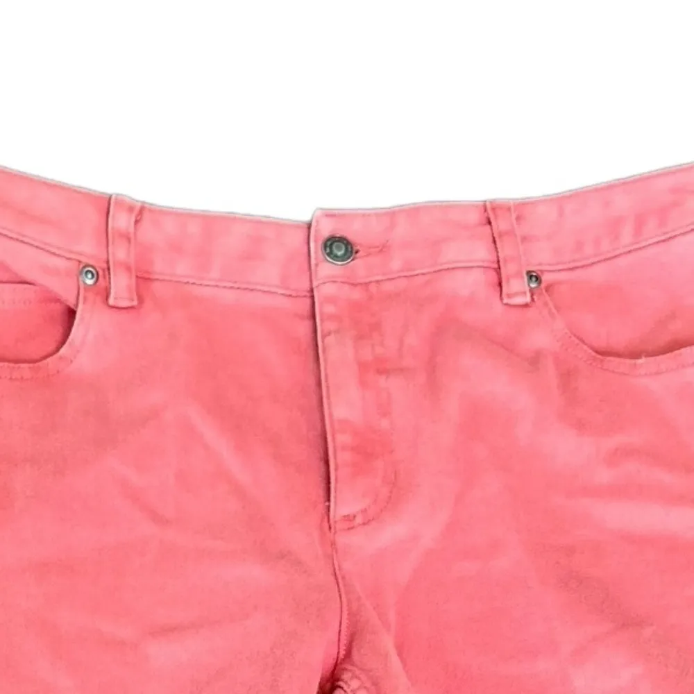 Liz Claiborne Jeans Womans Coral Pink Jean 12‎ - Image 2