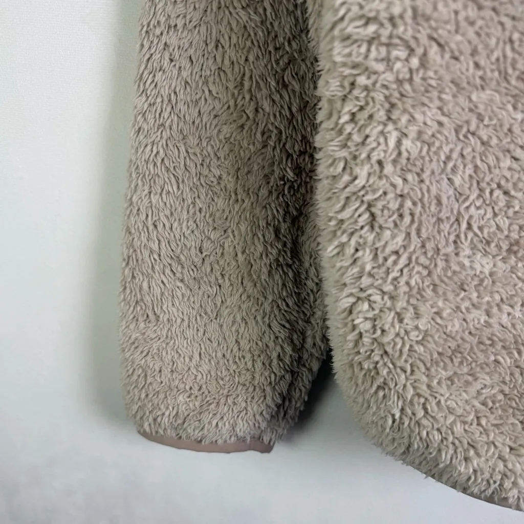 Patagonia Women Retro Pile Fleece Pullover Sz M Taupe 1/4 Zip Sz M *flawed* - Image 9