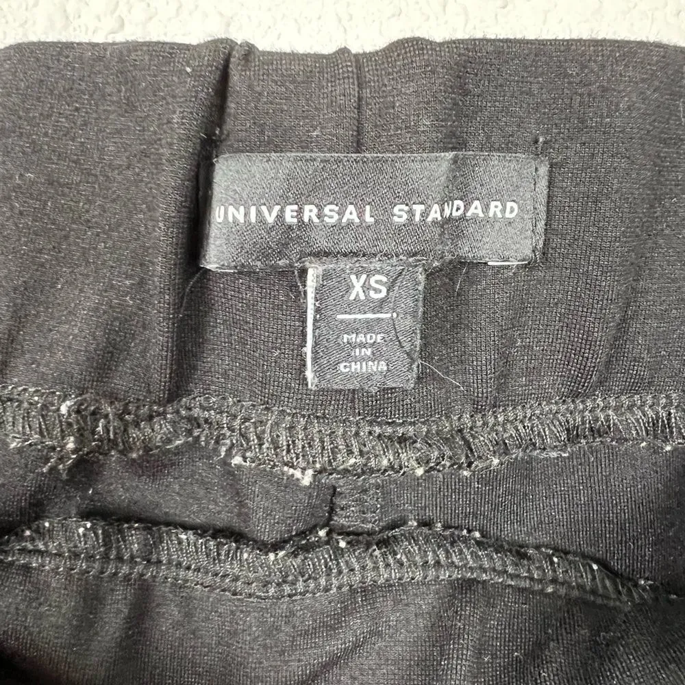 Universal Standard Black Pull-on Pants with Red Stripe-Size XS (10-12) - Image 4
