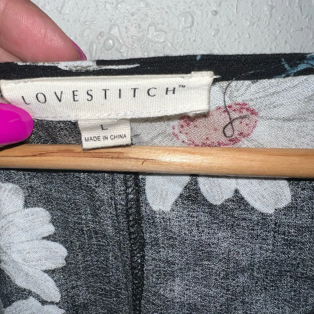 Lovestitch Black and White‎ Buttoned Relaxed Blouse - Image 3