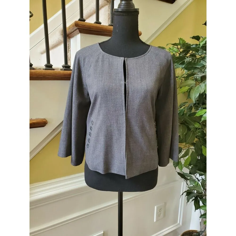 Newport News Size 8 Swing Coat Gray - Image 12
