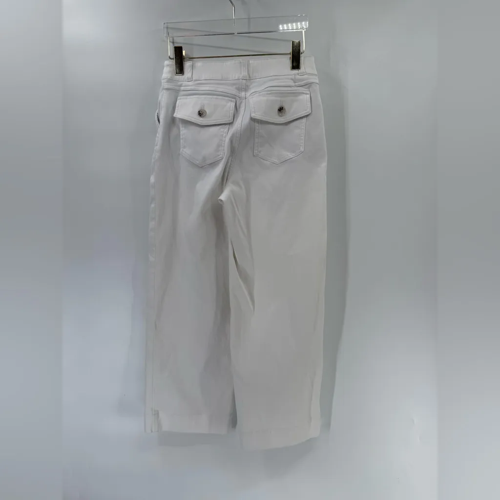 Spanx Stretch Twill Cropped Wide Leg Pants size medium - Image 2