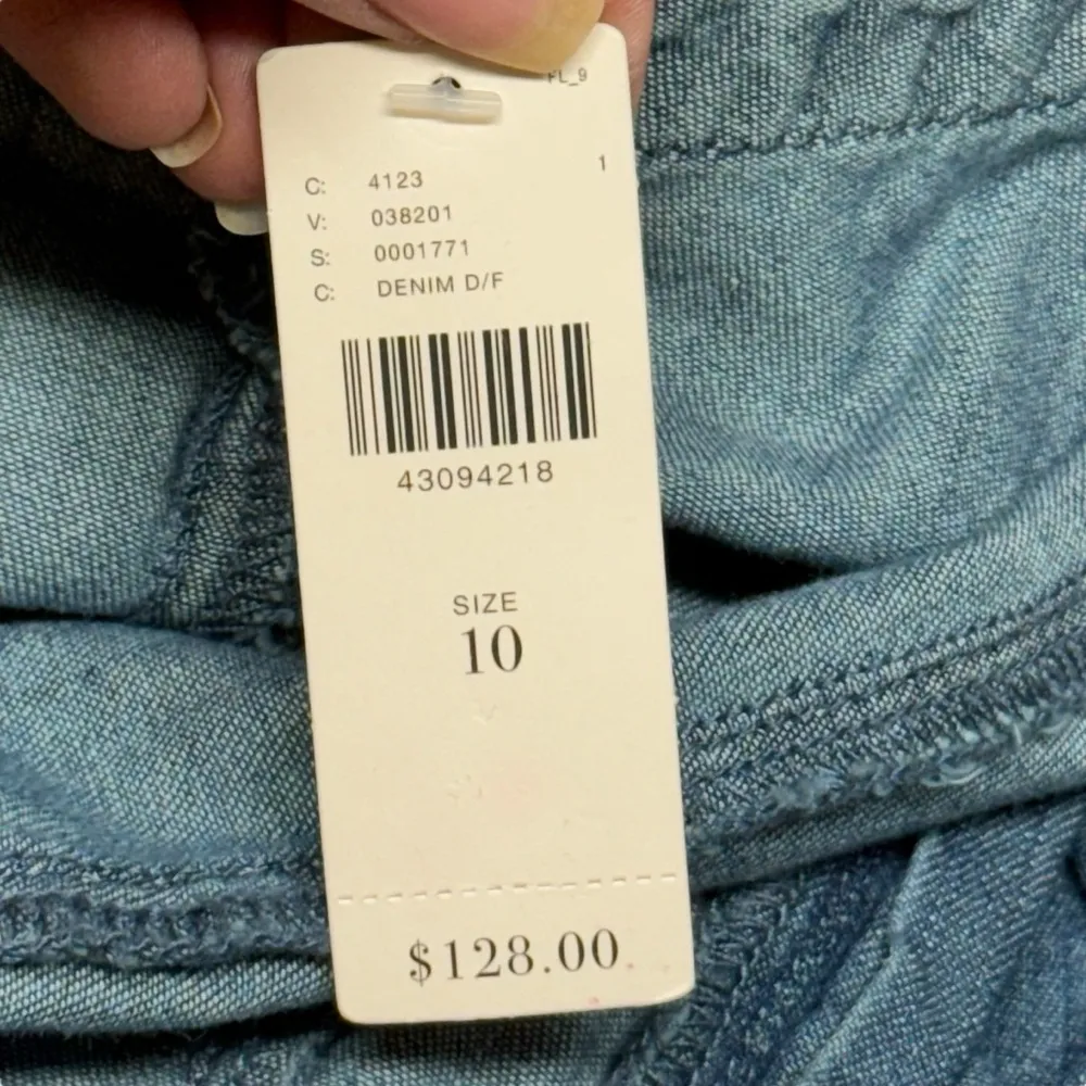 Pilcro and the Letterpress Anthropologie Denim Chambray Zip Front Jumpsuit 10 - Image 13