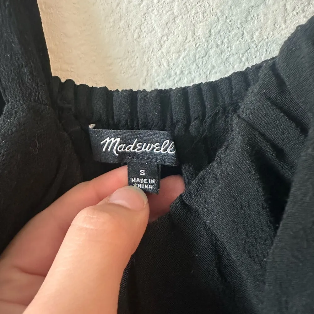 Madewell  Black Ruffle Jumpsuit - Image 3