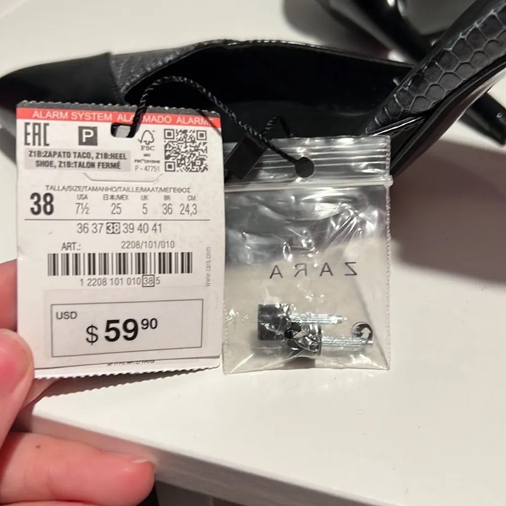 Zara Heels . Size 7.5 . New - Image 7