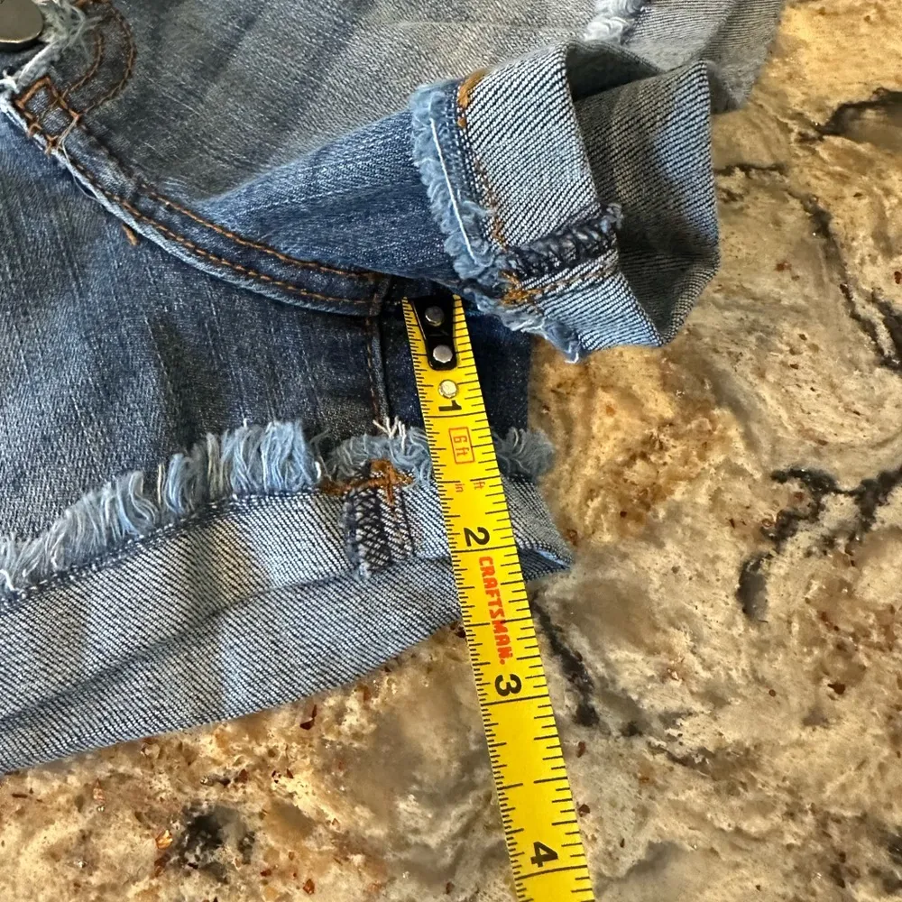 Cello Jean Shorts Mid Rise Juniors Size 1 New NWT Cuffed Roll - Image 10
