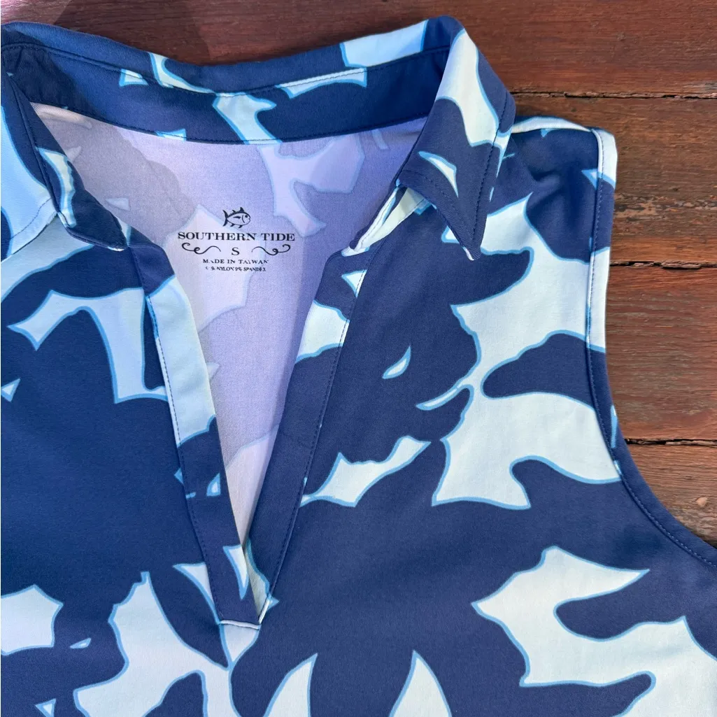 Southern Tide Collared Two Toned Quick Dry Performance Dress ~ Size Small 🧡🍄 - Image 6