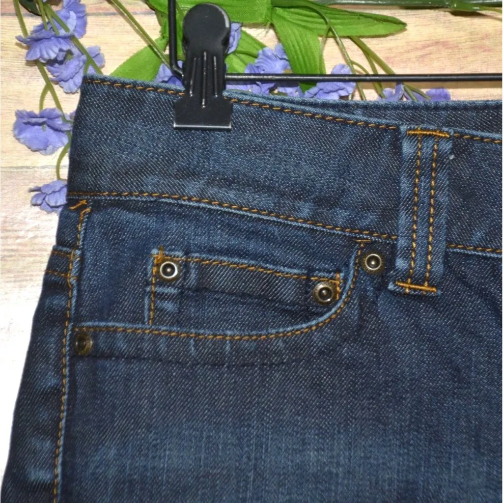 Ann Taylor Jeans Womens Size 10 Curvy Fit Lindsay Waist Blue Denim Straight Leg - Image 3