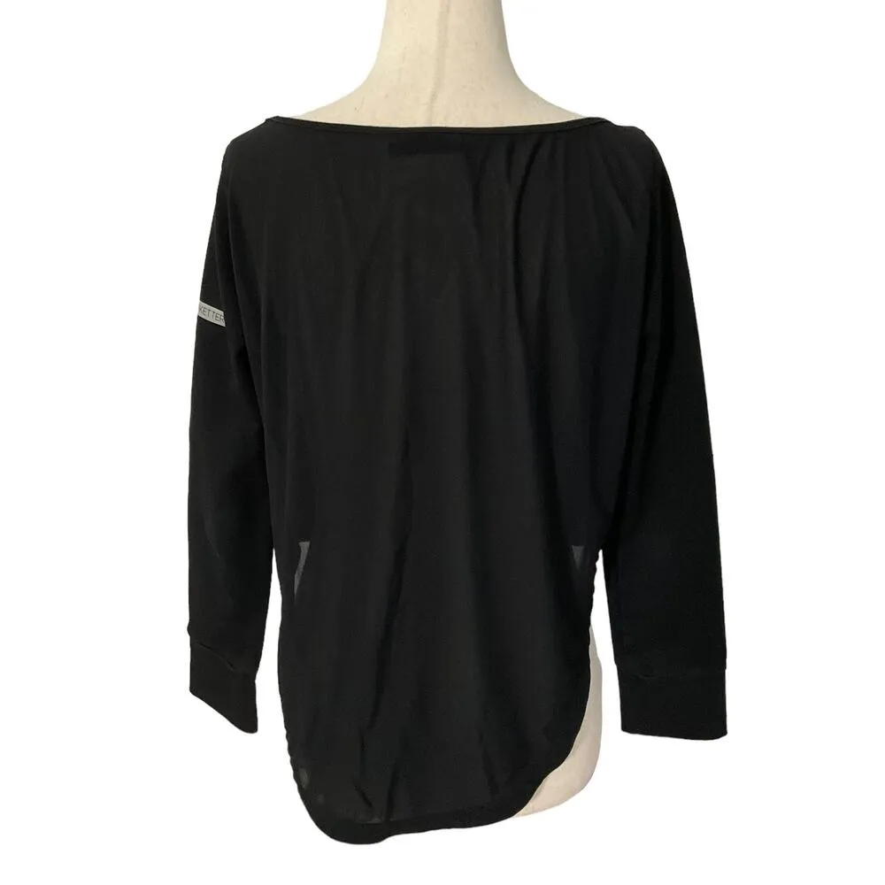 Gymshark Black Nikki Blackketter Mesh Back Crop Top Women's Size Small | 17-6 - Image 2