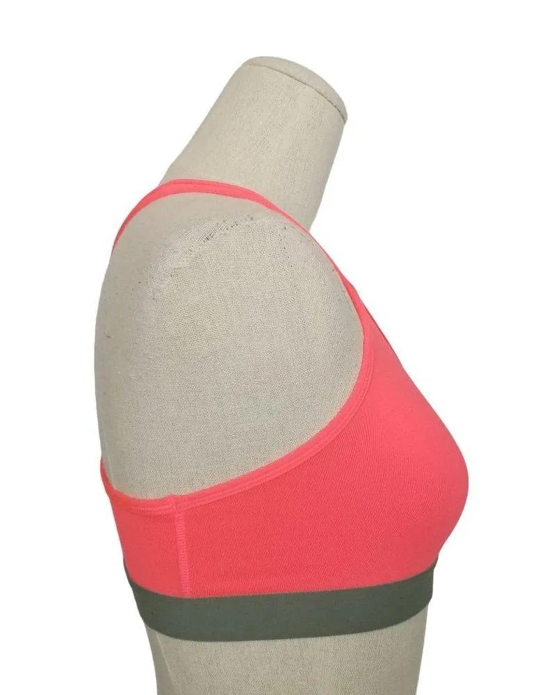 Nike Sports Bra Neon Coral Sz Small - Image 4