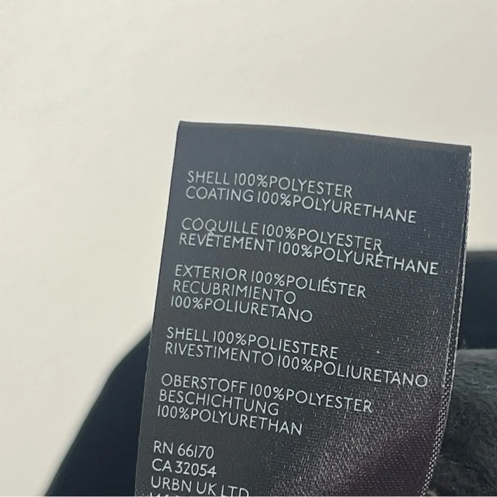 FREE PEOPLE Modern Femme Black Faux Vegan Leather Grunge Mini Skirt, Size 6 - Image 5