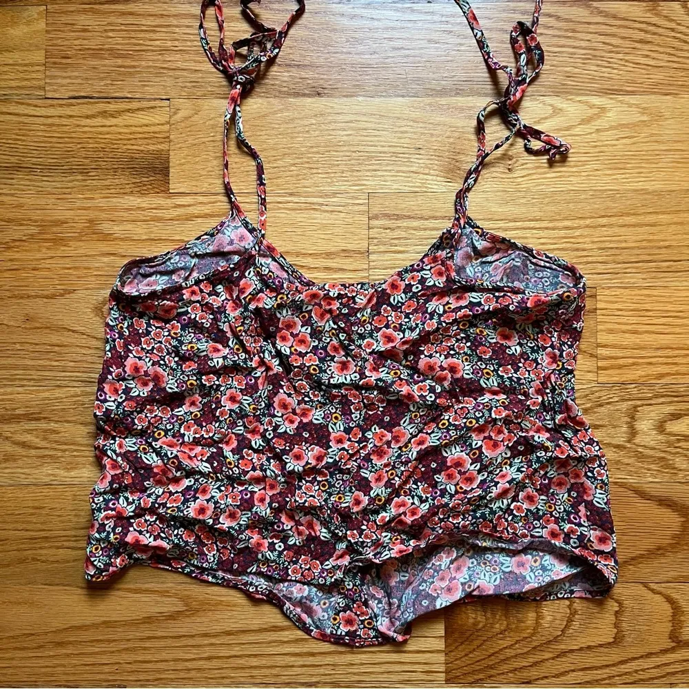 Jack wills multicolored floral spaghetti tie straps size 6 - Image 3