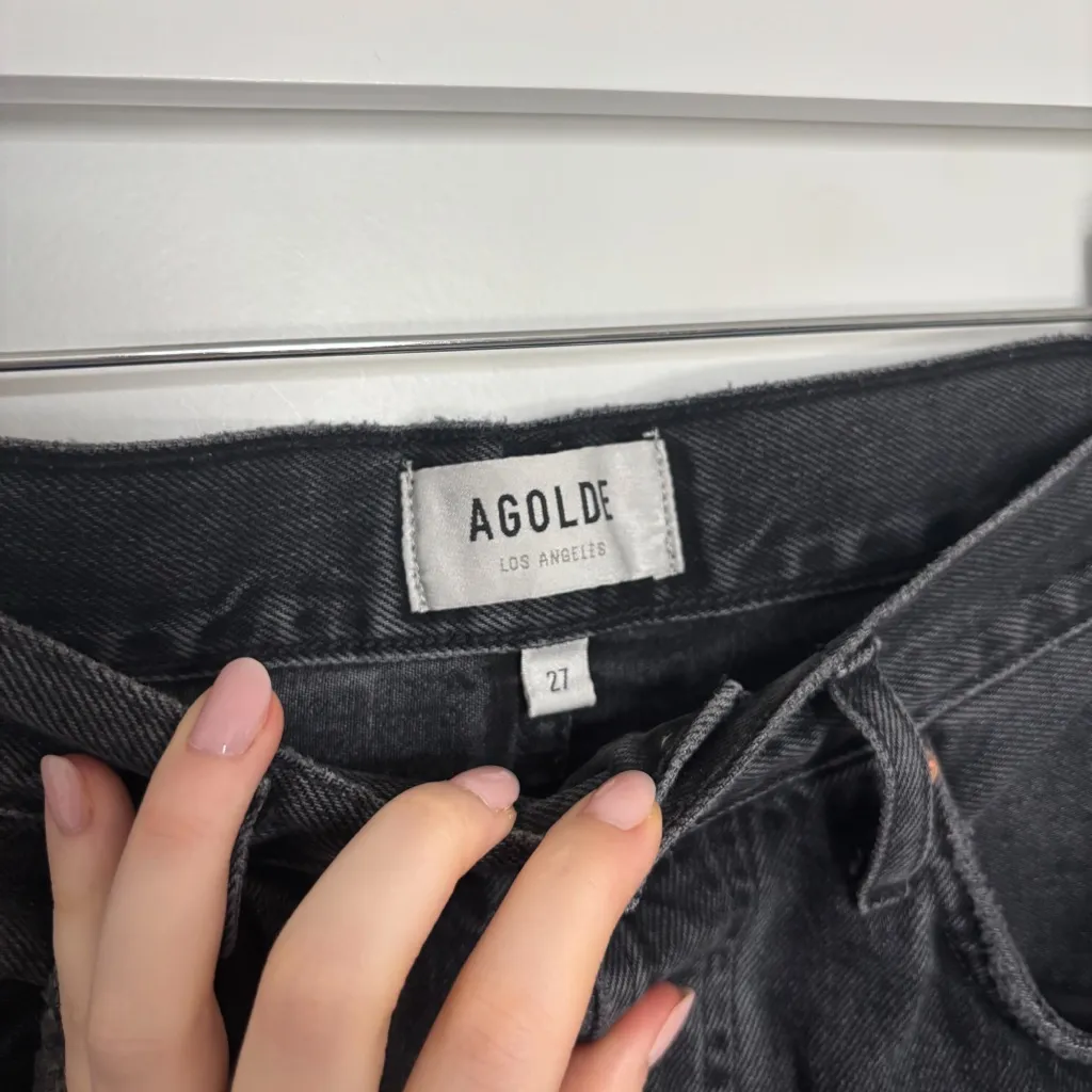 AGOLDE 90's Mid Rise Loose Jeans Photogram - Image 5