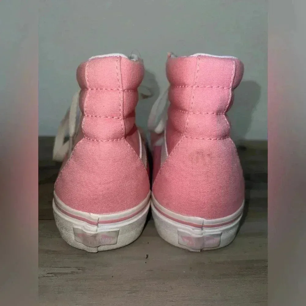 Vans Sk8-hi Tapered High-Top Unisex Pink Sneakers,Size 6 Men, Size 7.5 Women - Image 3