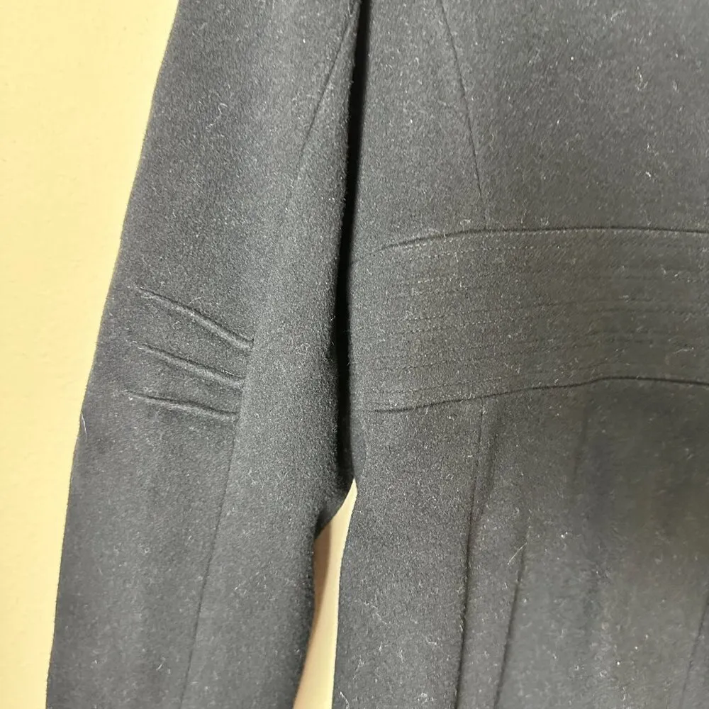 CALVIN KLEIN Wool Blend Toggle Clasp Coat Jacket Size 12 - Image 9