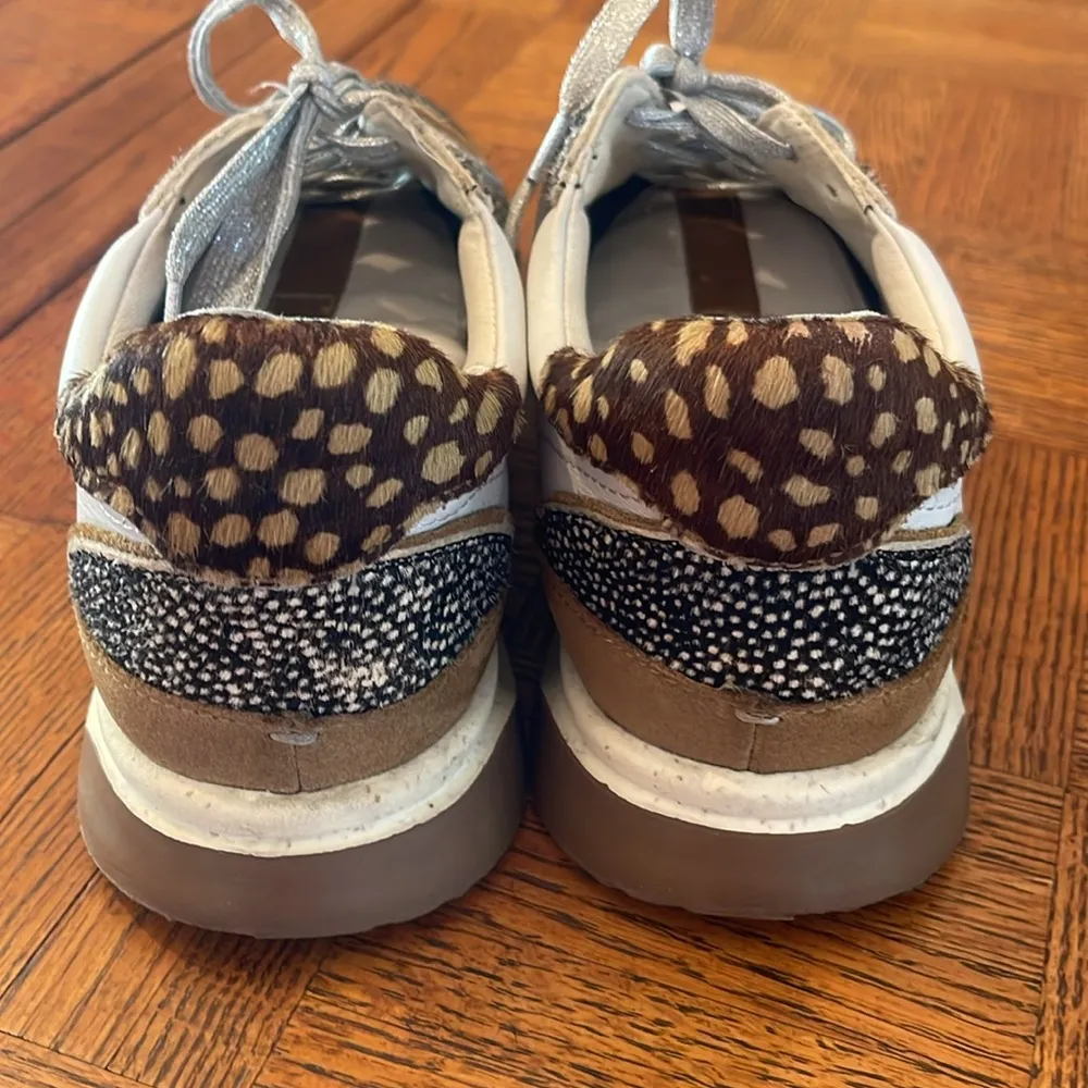 Madewell Kickoff Sneaker size 9 with Animal Print calf skin accents - Image 9