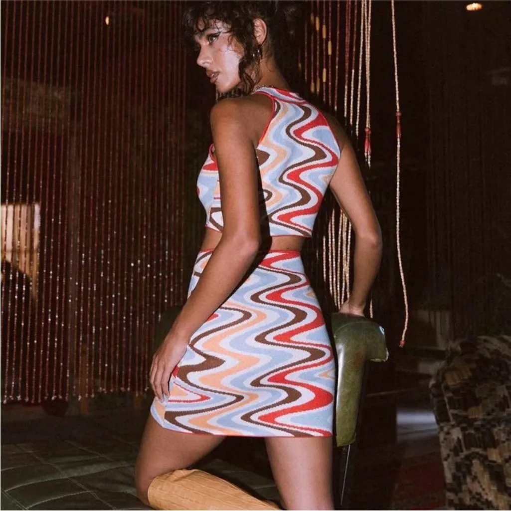 NWOT Princess Polly Savanna Multi Groovy Dress XS/S - Image 3