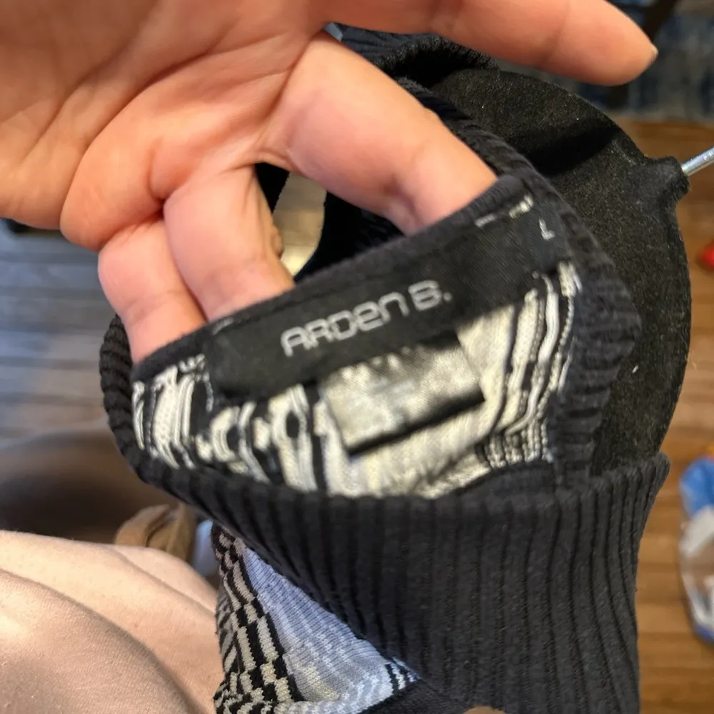 Y2K Arden B Black & white striped dress size L - Image 2