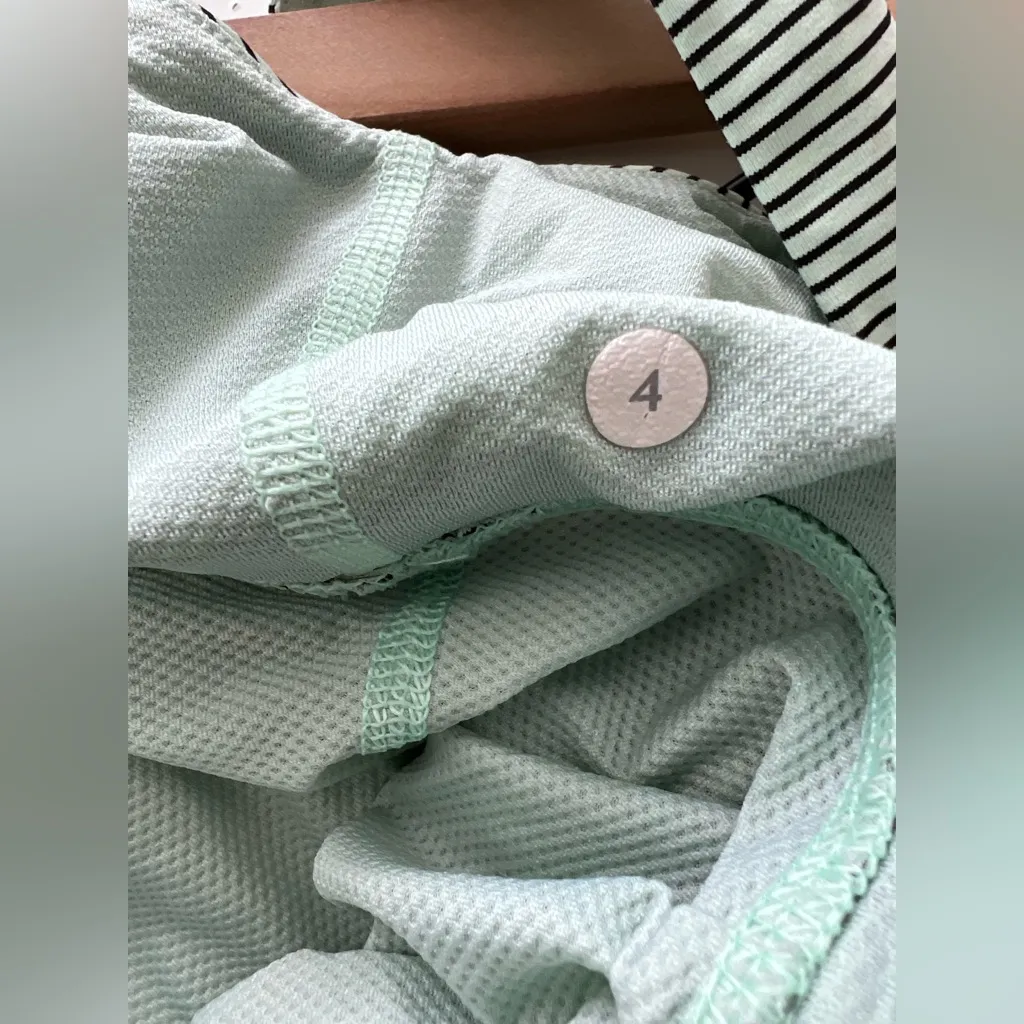 Lululemon Mint Green with black stripe Elevate Tank 4 - Image 3