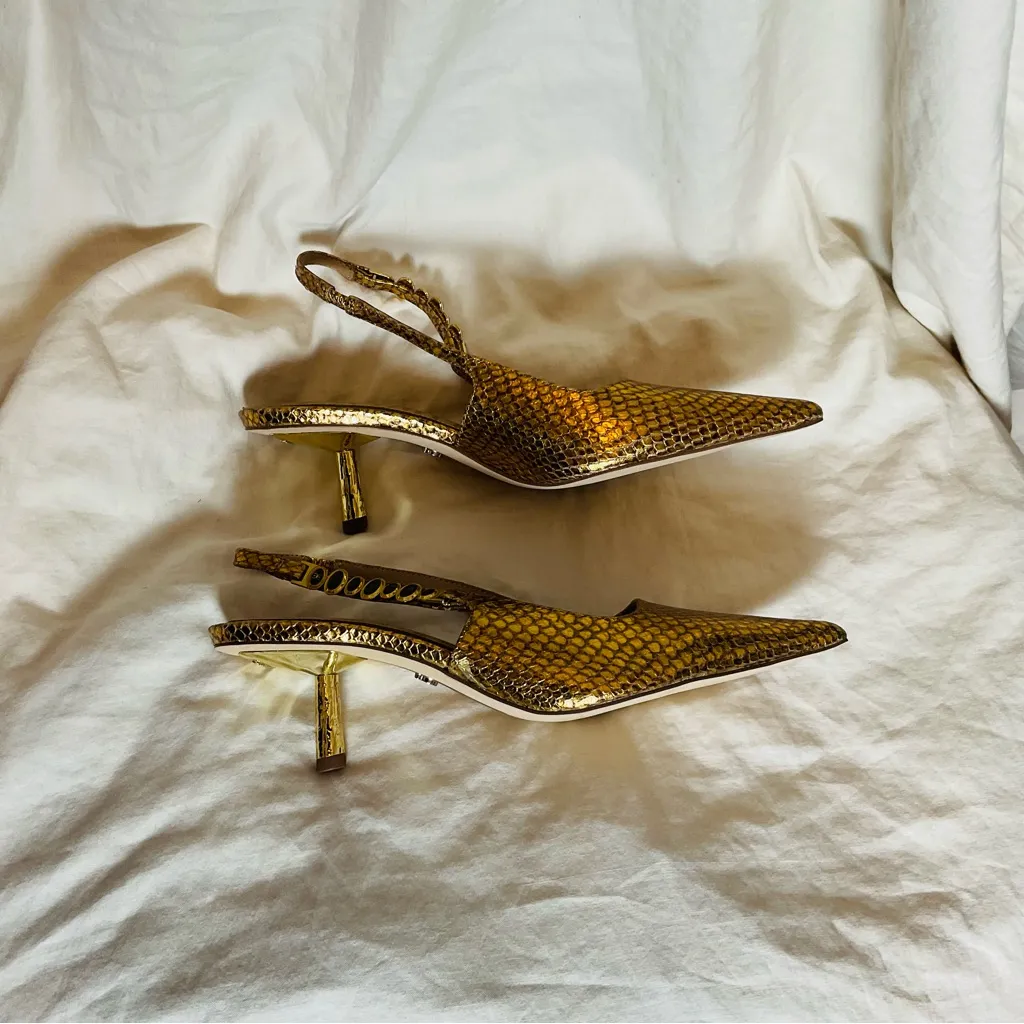 Sam Edelman Baker sling-backs strap, kitten heels Size 7 - Image 5