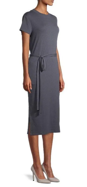 Time and Tru Women’s Knit Midi Dress with Belt - Image 2