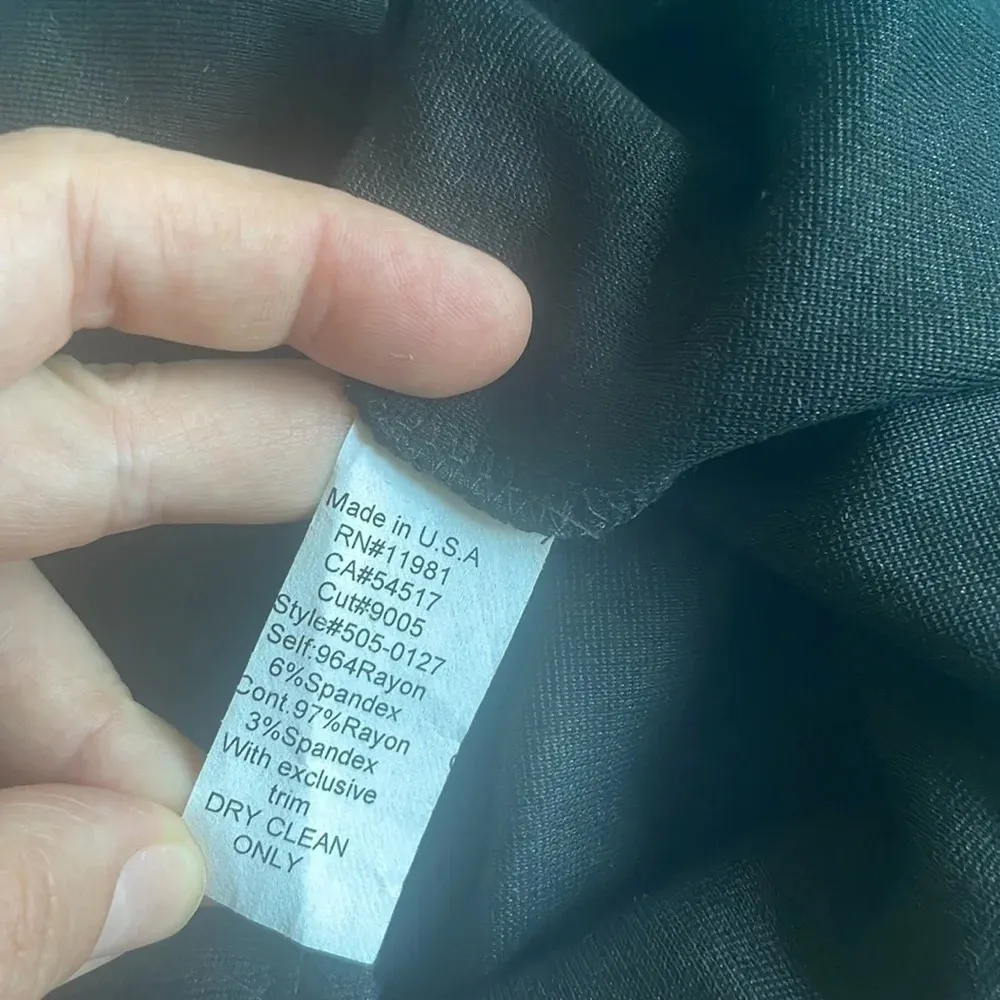 NWT Bailey 44 Tunic Layered Dress Teal/Black 3/4 Sleeve Jersey Pullover Sz XS - Image 3