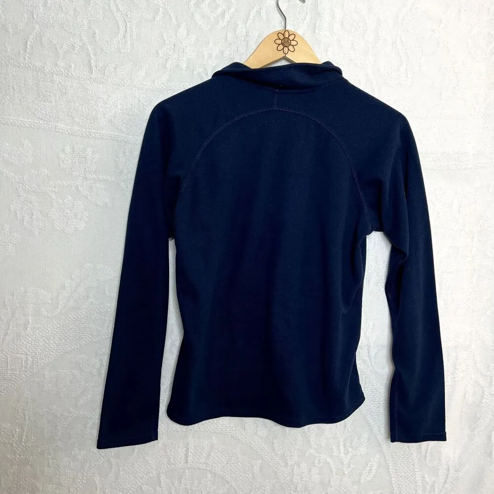 Navy North Face 3/4 Zip Pullover Sweater - Image 5