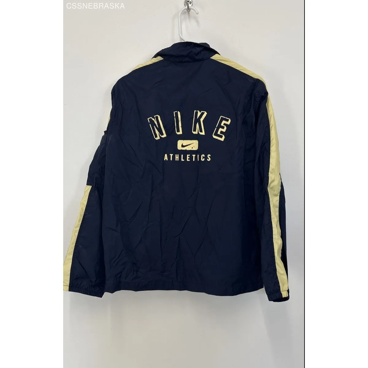 Nike Blue/Yellow Vtg Windbreaker Jacket Womens - Size M - Image 6