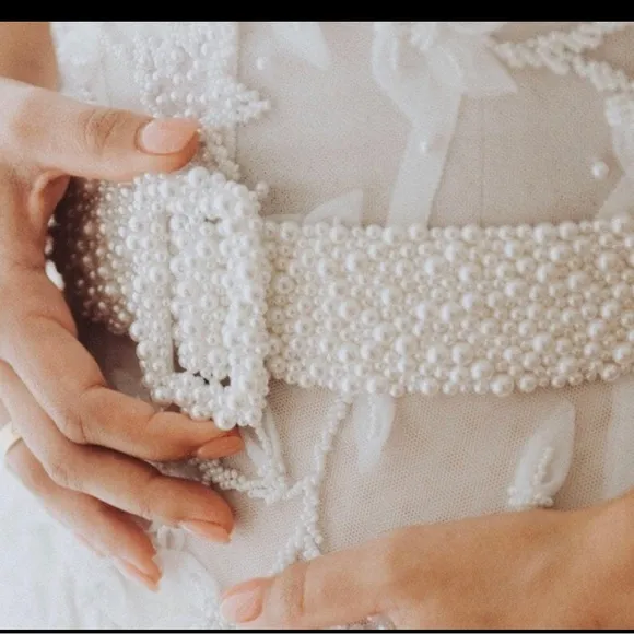 Custom fresh water pearl bridal belt - Image 2