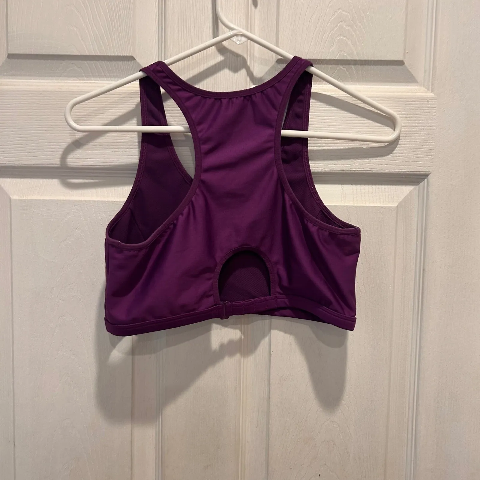 Puma Sport Lifestyle Purple Teal Racerback Sports Bra Activewear Top Large - Image 3