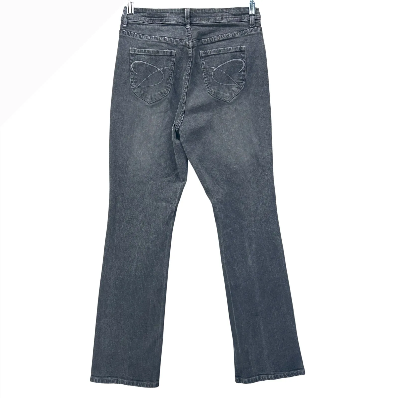 Chicos Bootcut Jeans Gray 8 Or‎ 1 - Image 2