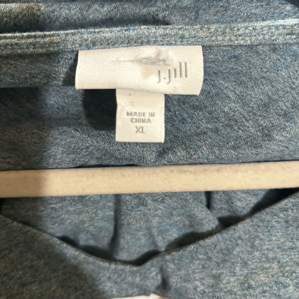 J Jill Tunic Top Womens XL Multicolor Tiered Scoop Neck Stretch Blouse Ladies - Image 7