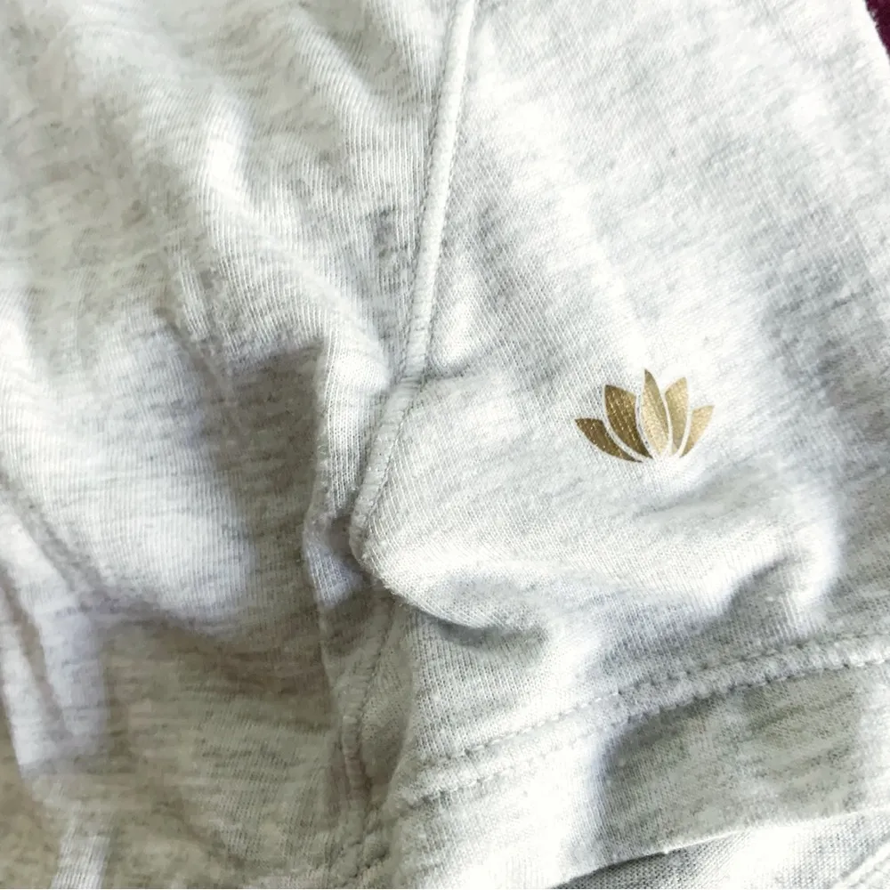 Studio by Energy Zone Raglan Curved Long Sleeve Tee Gray M - Image 3