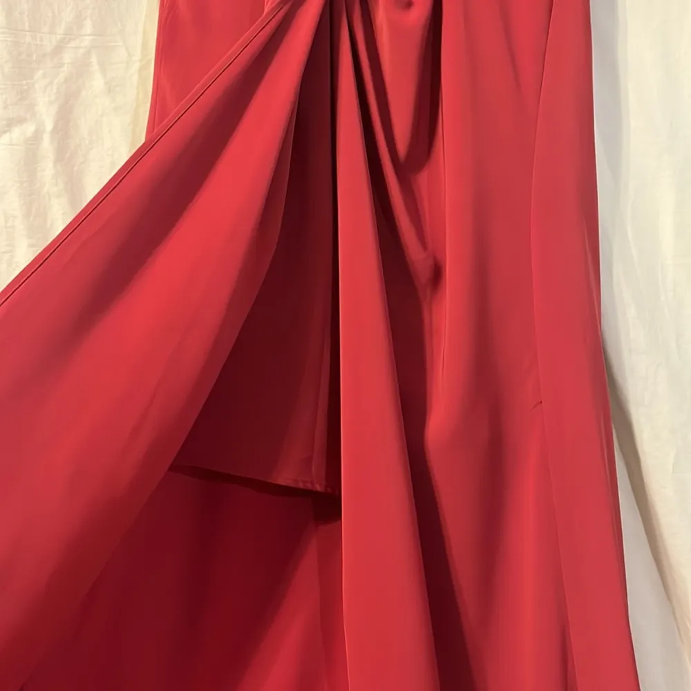 Keepsake The Label ‘No Love’ Washed Red Knotted Vneck Kimono Sleeve Maxi Dress Size M - Image 11