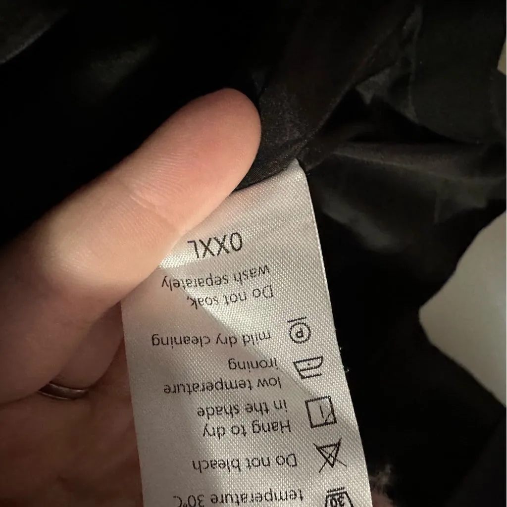 Mina Self Black Sleeveless Vest Plain Classic Elegant 0XXL Women Business Office - Image 3