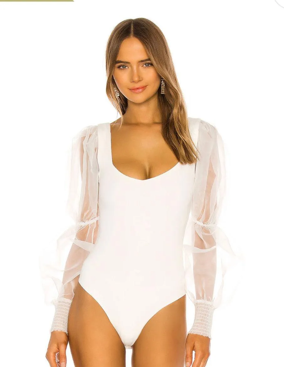 Blaine Bodysuit in White - Image 2