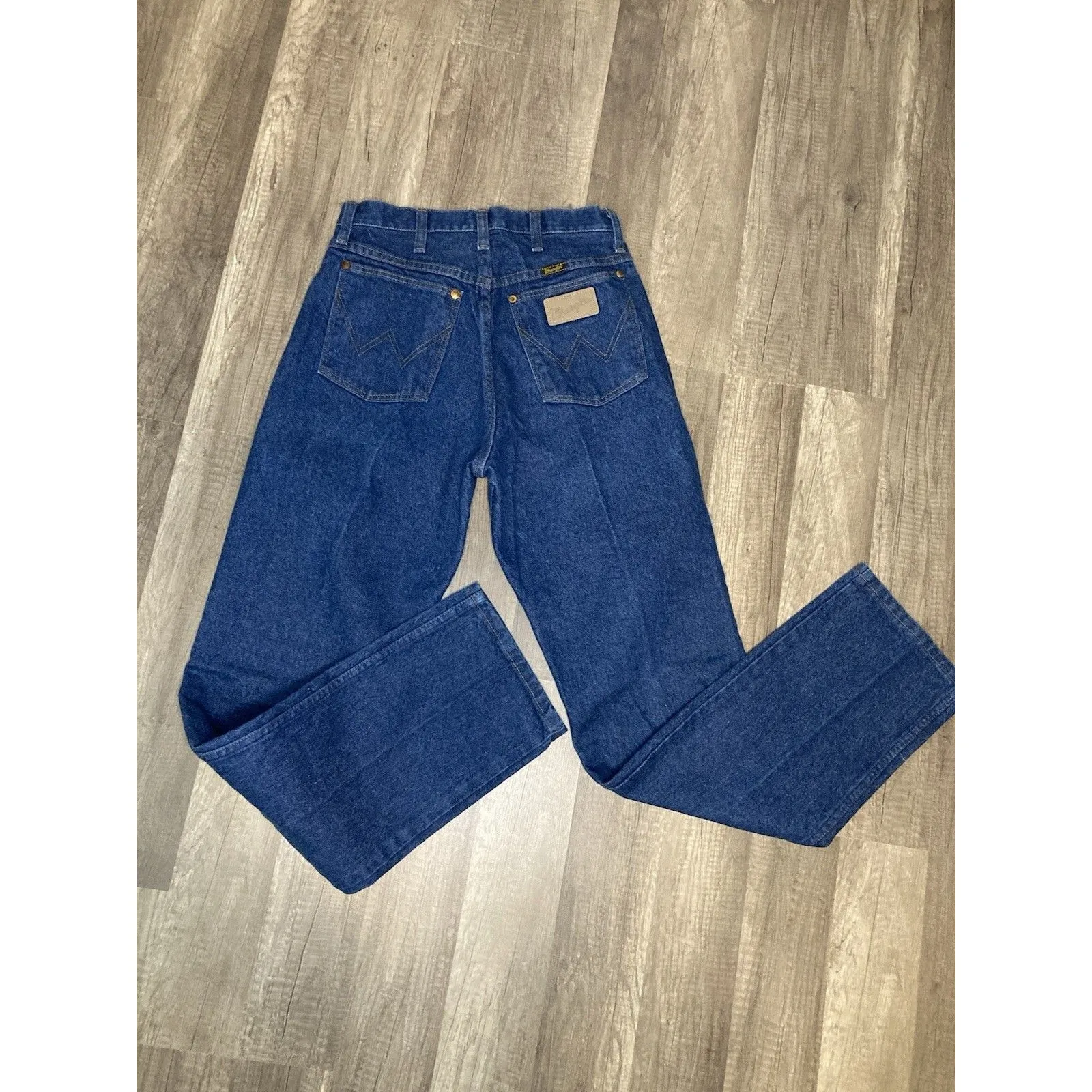 Wrangler Jeans Women's 9X32 (28x32) Y2K Blue Denim Western High Rise 13MWZG - Image 2