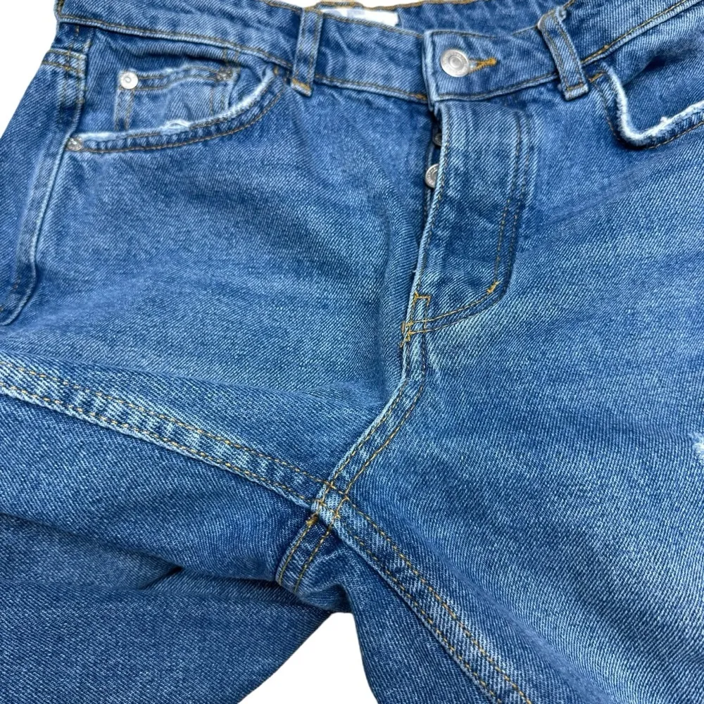 We The Free Free People Ripped Busted Knee Rigged Denim Boyfriend Jeans Size 25 - Image 13