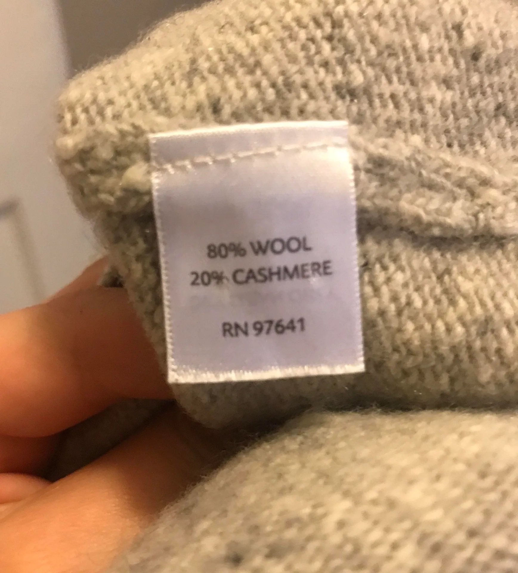 J.Jill Women’s Grey Turtleneck Knit Sweater Wool & Cashmere Blend - Image 5