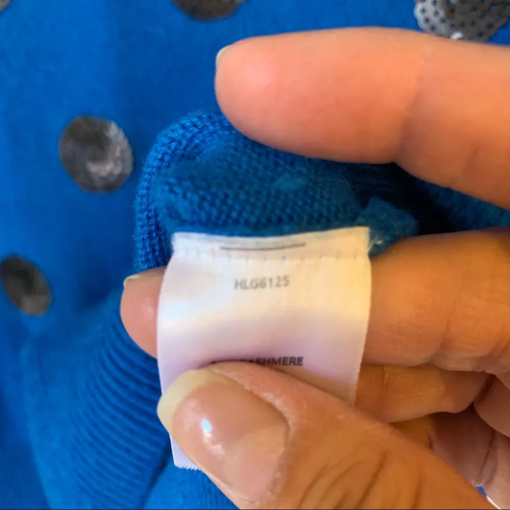 Halogen  Sequins Polka Dot Sweater - Image 8