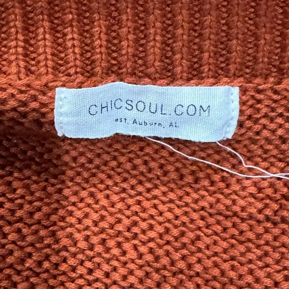 Chic Soul Striped Knit Oversized Sweater Women’s Large - Image 3