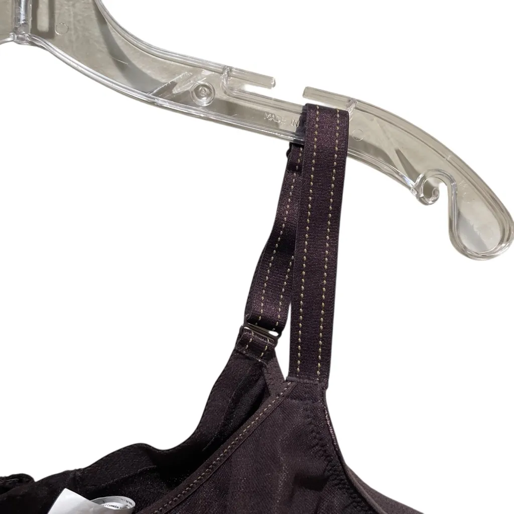 Chantelle Underwire Bra Brown Purple Mesh Lined Supportive Womens Size 36DD - Image 3