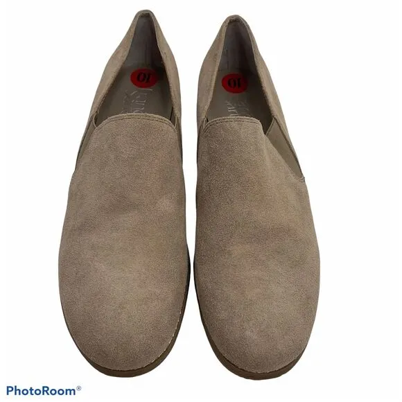 Franco Sarto Size 10 Loafer Pardon Suede Leather Almond Toe Flats Shoes Women’s - Image 2